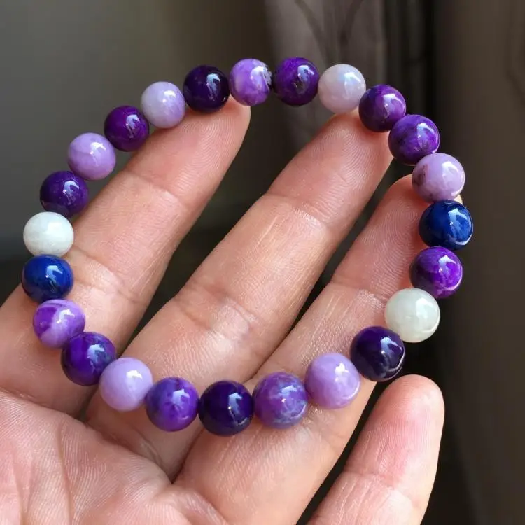 

Serafil Natural Gorgeous South Africa Colorful shu ju lai Sugilite Born to Bracelets