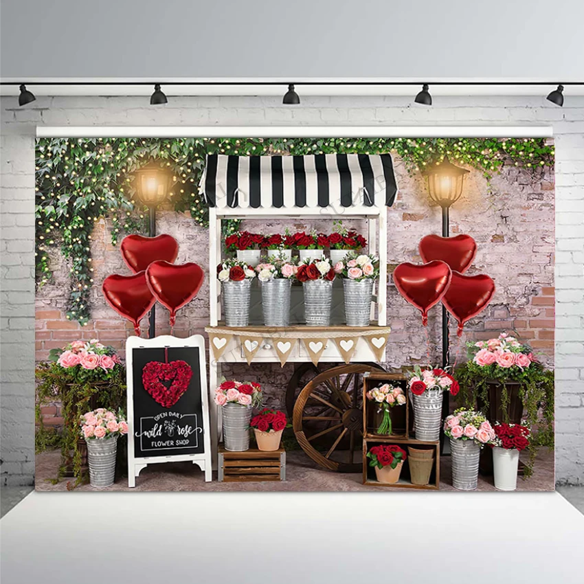 Garden Rose Shop Valentine Background Beautiful Bloom Flower Birthday Girl Portrait Photography Photo Studio | Электроника