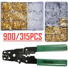 

2.8/4.8/6.3mm Spade Crimp Terminal Golden Universal Seal Spring Plug Electrical Wire Connectors Multi-Function Crimping Plier