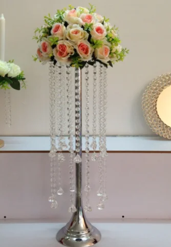 crystal wedding centerpiece cling table chandelier flower stand wedding supply senyu0912