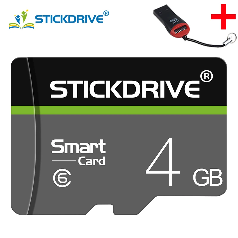 4GB and Card Reader Высокая Скорость класса 10 tarjeta micro sd 32 Гб 64 Гб 128 Гб micro sd реальная емкость карты мини TF карты 16 ГБ 8 ГБ флэш-карты памяти - Емкость: 4GB and Card Reader