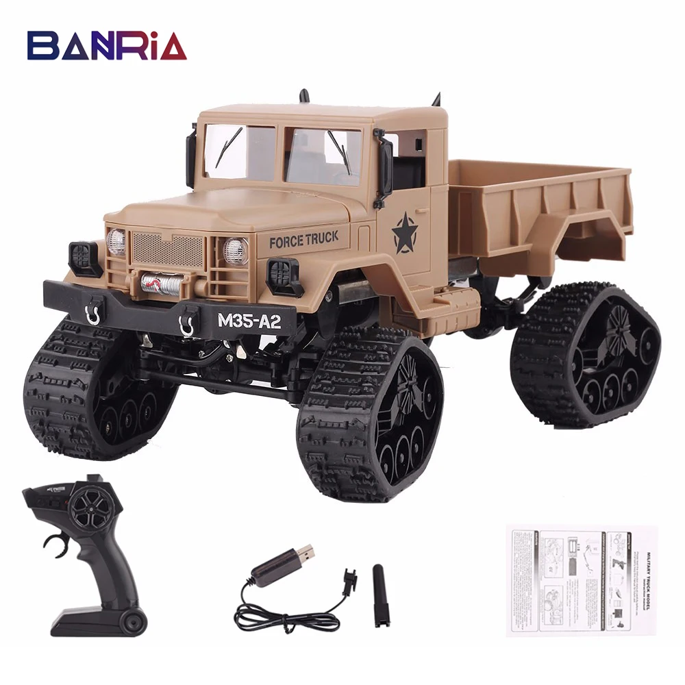 

2.4G Remote Control Car 1:16 4wd Military Truck Off-Road Climb Vehicle Toy Children Christmas Toys