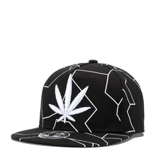 Прохладный узор в виде кленового листа, в стиле «хип-хоп» Кепки Для мужчин Для женщин на плоской подошве с вышивкой козырьком Шапки хлопок открытый Винтаж хип-хоп бейсбольная Кепка Gorras