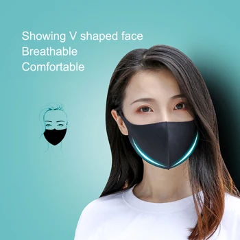 

20pcs Icesilk cotton Mouth Mask Unisex Face Mask Reusable Anti Pollution Shield Wind Proof Mouth Cover