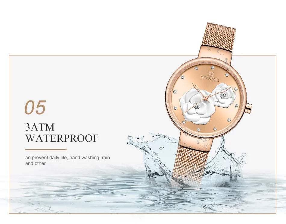 NAVIFORCE женские кварцевые часы, обтекаемый дизайн, роскошные брендовые модные вечерние часы, женские часы, Relogio Feminino