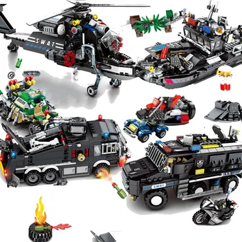 

New Bricks SWAT Series Model Kit DIY Enlighten Building Blocks Toys For Children 2020 Gifts