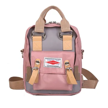 

2020 New Women's Slanting Tide Korean Version Of The Wild Bag Retro Student Net Red Small Black Bag Oxford Cloth Handbag