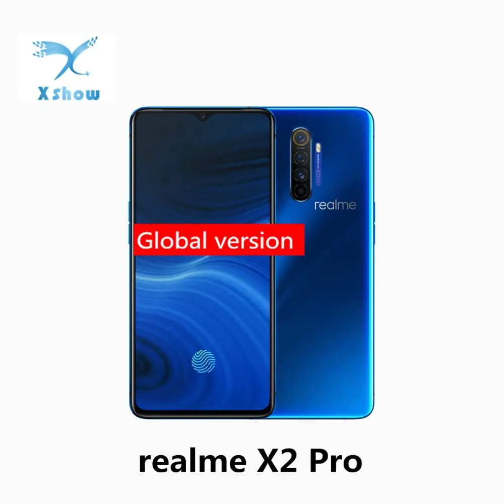 Глобальная версия Realme X2 pro 6," Snapdragon 855 plus 50 Вт Super VOOC 4000 мАч 4 камеры 64MP отпечаток пальца NFC мобильный телефон