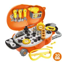 Детские игрушки с рисунком медведя из мультфильма, кухонные игрушки, детские ролевые игрушки, набор инструментов для ремонта кухни, Детские кухонные принадлежности, набор игрушек на колесиках