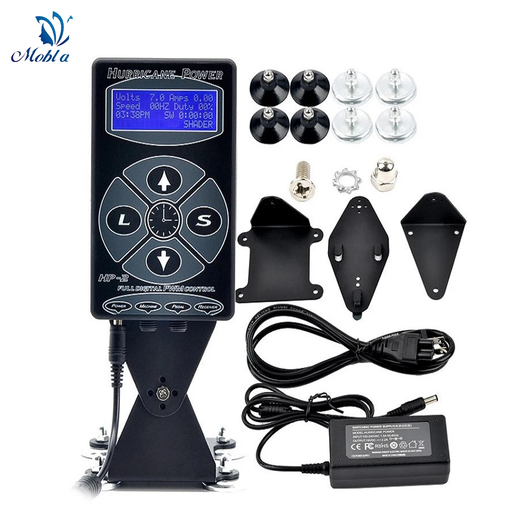 

Tattoo Power Supply Upgrade Tattoo Machine Touch Screen Source HP-2 Intelligent Digital LCD Makeup Dual Power Supplies Powerful