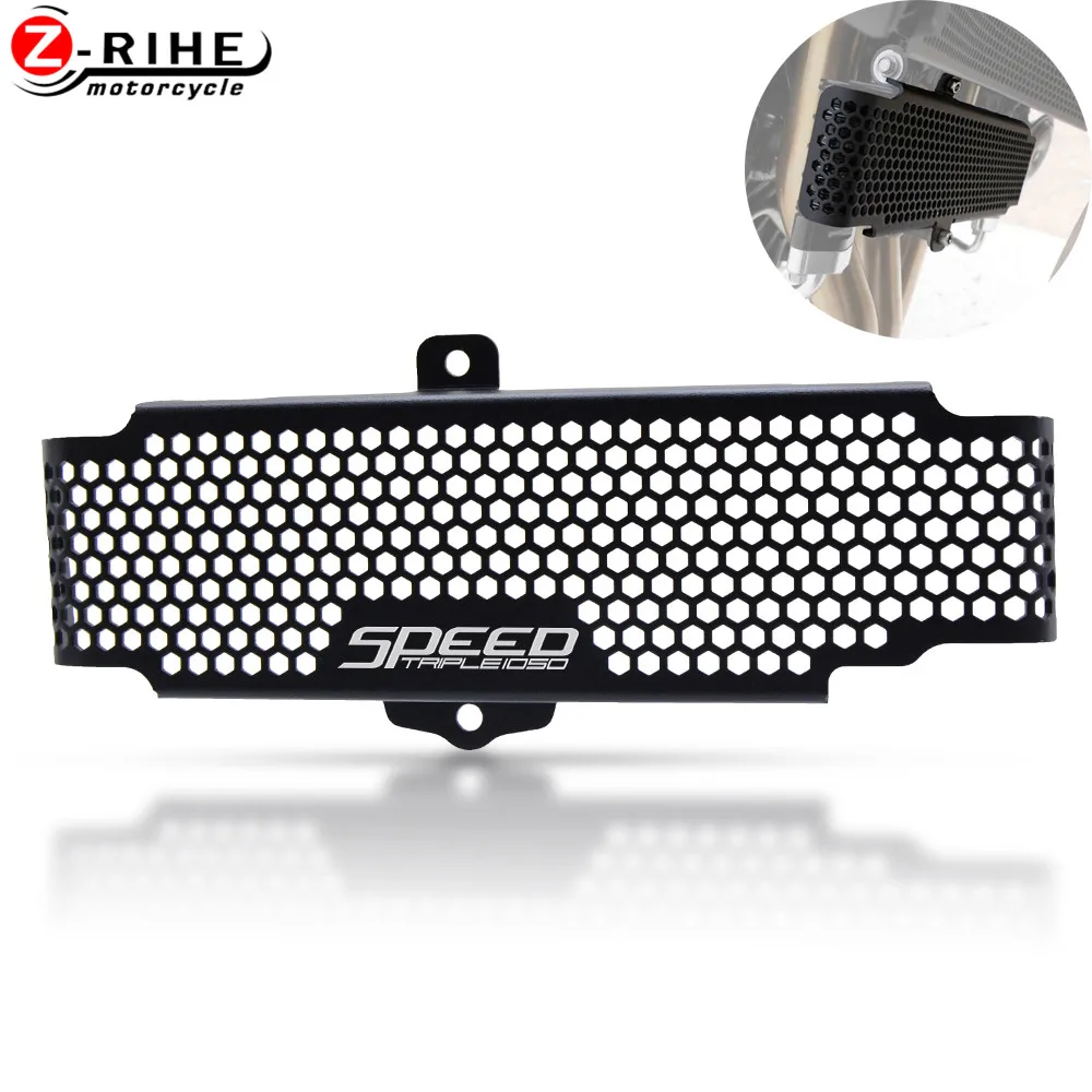 

Motorcycle Accessories Oil Cooler Grill Part For Triumph Speed Triple Speedtriple 1050 Oil Cooler Guard 2011 2012 2013 2014-2015