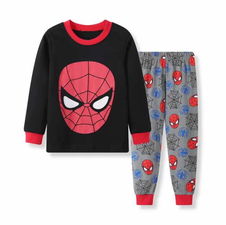 Jumpingbaby Boys Christmas Pajamas Kids Superman Pajama Set Spiderman Pjs Pyjama Enfant Nightgown Pijamas infantil Navida - Цвет: P8014 pajamas kids