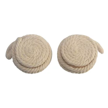 

1PC/2PCs Magnetic Curtain Clip No Punching Cute Pastorale Round Wooden Ball Cotton Rope Curtains Tieback Magnet Curtains Buckle
