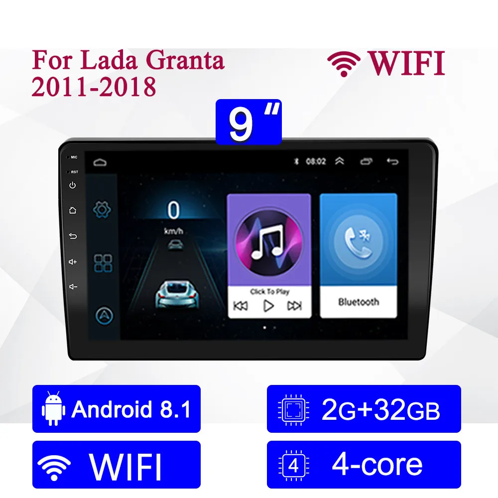 360 Auxiliary System 4G Android 10 Car Radio Multimedia Video Player For Lada Granta 2011 2012 2013 2014-2018 Navigation 2DIN android car video player