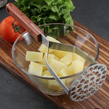 

Stainless Steel Potato Press Mud Shredder Potato Mash Pressed Tools Smooth Mashed Potato Crusher Fruit Tools Kitchen Accessories
