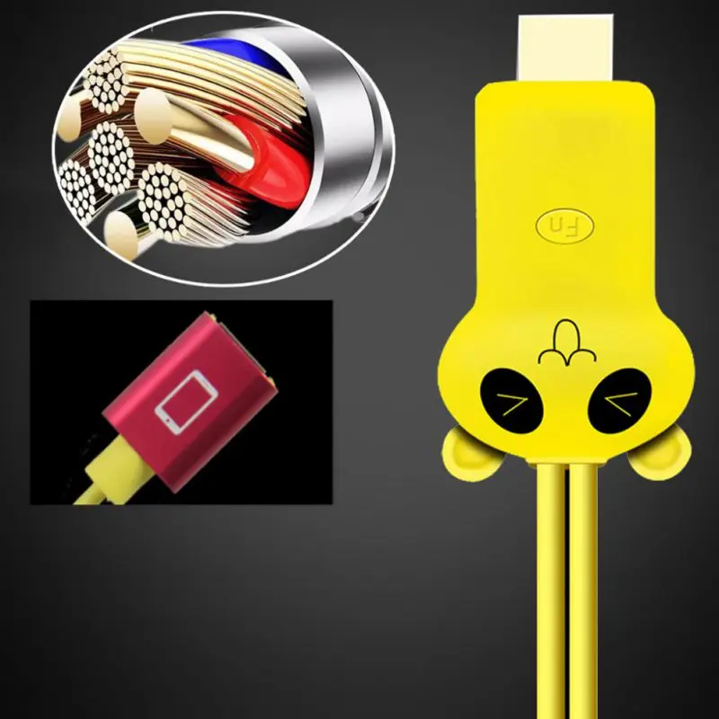 3-в-1 проводной экранный преобразователь 1080P Micro-USB MHL к HDMI Plug-and-play Кабель-адаптер для IPhone X 8 samsung S7/S8 плюс