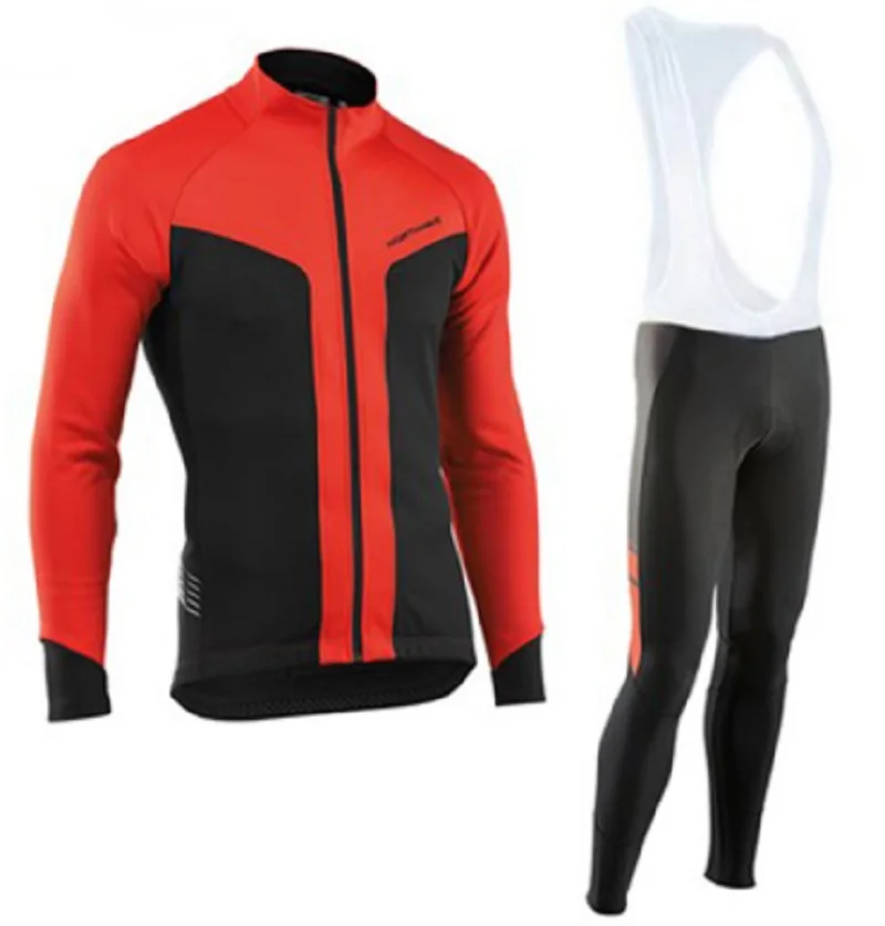 Breathable Cycling Clothes Set Northwave Long Sleeve Summer Jersey men suit outdoor sportful bike MTB clothing paded - Color: Cycling suit