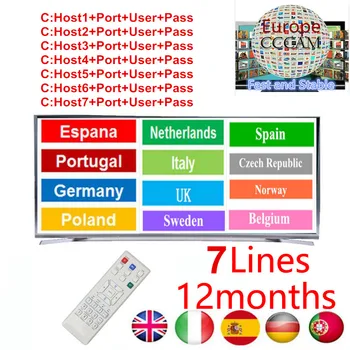

Fast and Stable CCcams Europe 7lines Card Mgcam for V+ Samsat Starsat Satellite TV Receiver via usb wifi remote cont