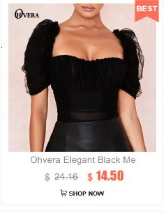 Ohvera, Футболка с буквенным принтом, Женский сетчатый топ, Femme, лето, Kawaii, прозрачная, перспективная, Сексуальная Футболка, Футболка женска