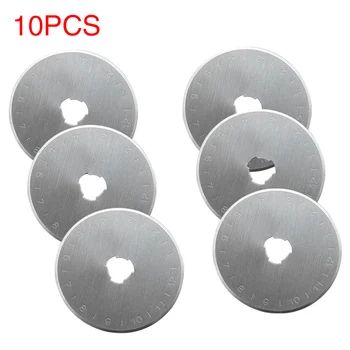 

10pcs 45mm Tool Rotary Cutter Blade Round Steel Patchwork Replacement Leathercraft Sewing Quilting Refill DIY For Olfa