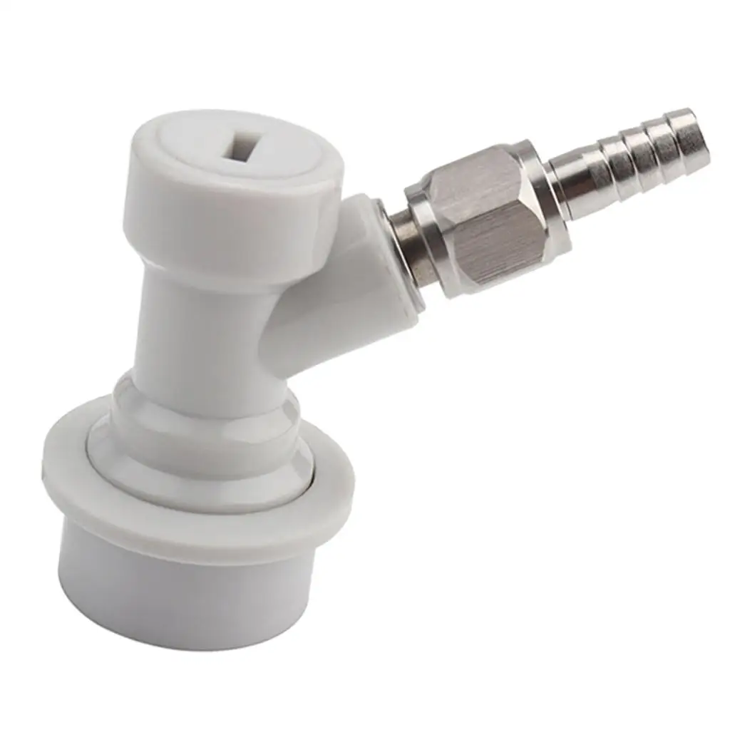 New Beer Keg Ball Lock Disconnect Dispenser Liquid Gas Connector Barbed/Threaded Mouth 1/4'' Beer Brewing