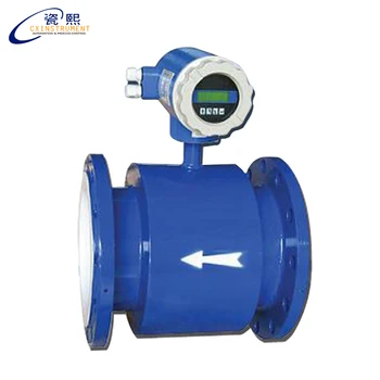 Online DN65 Diameter 4~20mA Output And LCD Display Water Flow Meter Gauge Measuring Instrument Water Testing FlowMeter