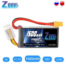 Zeee 11,1 V 1500mAh 35C 3S Lipo батарея с XT60 штепсельной вилкой софткейс RC зарядное устройство для RC Quad Drone RC автомобиль грузовик самолет FPV