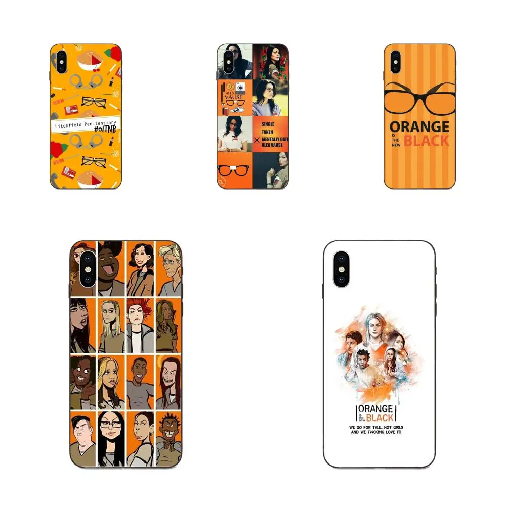 

For Galaxy A8 A9 Star Note 4 8 9 10 S3 S4 S5 S6 S7 S8 S9 S10 Edge Lite Plus Pro G313 Simple Phone Cases Orange Is The New