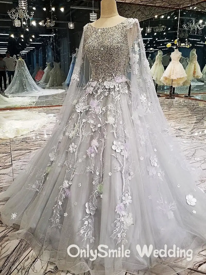 Серые винтажные Свадебные платья Robe De Mariee Аппликации Кружева Иллюзия сзади прозрачные Свадебные платья на свадьбы и вечеринки платья vestido noiva
