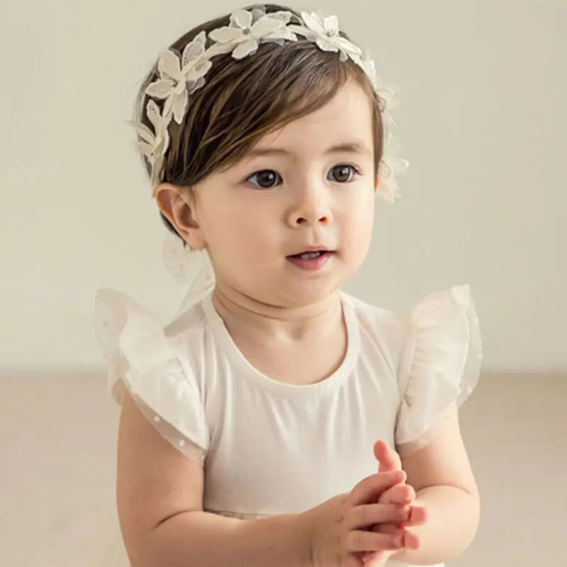 Baby Girl Toddler Lace Flower Hair Band Headwear Kids Headband Accessories Good 