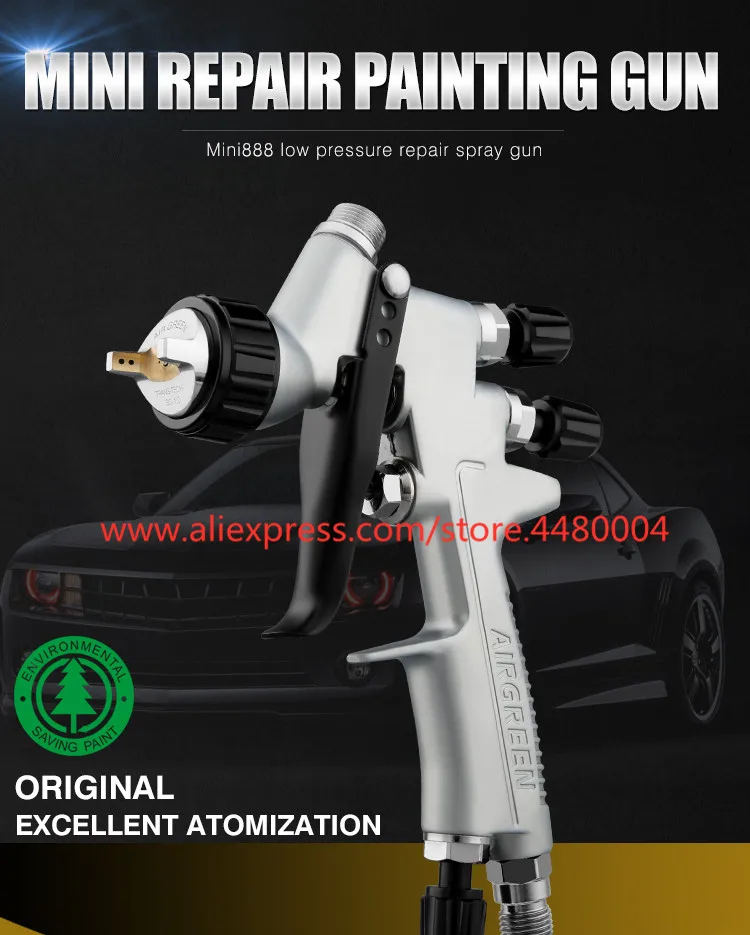 Alta qualidade hvlp pistola 1.0 1.2mm bico
