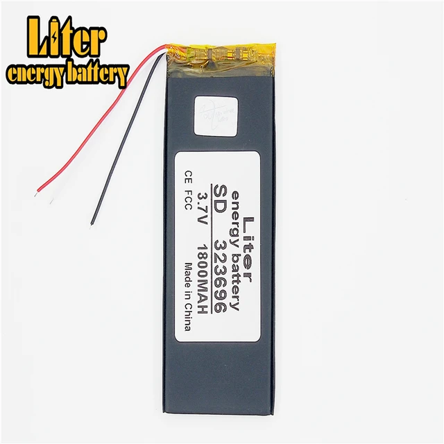 3 line 3.7V lithium polymer battery 103443 1800MAH for Game Machine MP3  Player GPS navigator Drift Stealth 2 action camera - AliExpress