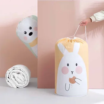 

Storage Bags Household Items Organizer Cloth Quilt Dust Bag Quilts Pouch Washable Travel Luggage Bag For Pillow Blanket Bedding