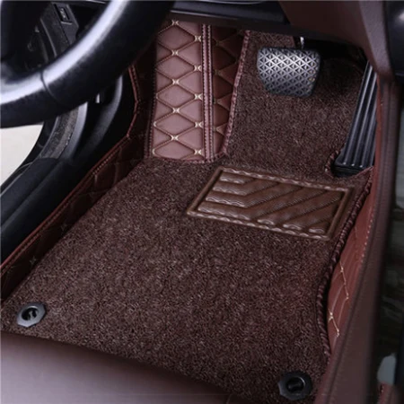 as picture Индивидуальный автомобильный коврик 2 слоя для Nissan D22 GT-R fuga Quest GENISS Qashqai Note Murano March Teana Tiida Almera X-trai mats - Название цвета: as picture