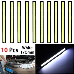 10 pièces feu de jour LED étanche COB phare antibrouillard de voiture lampe de Modification de voiture blanc 