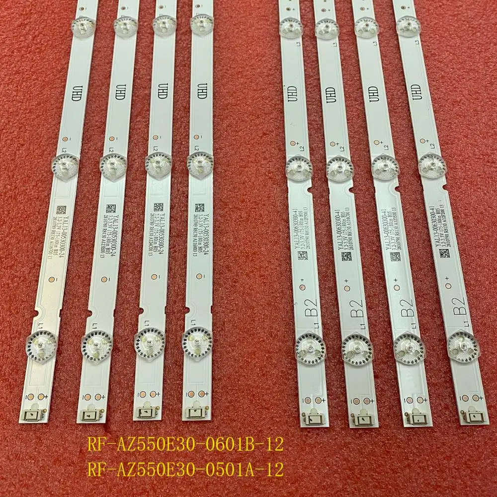 8 pcs set tira retroiluminacao led para 04