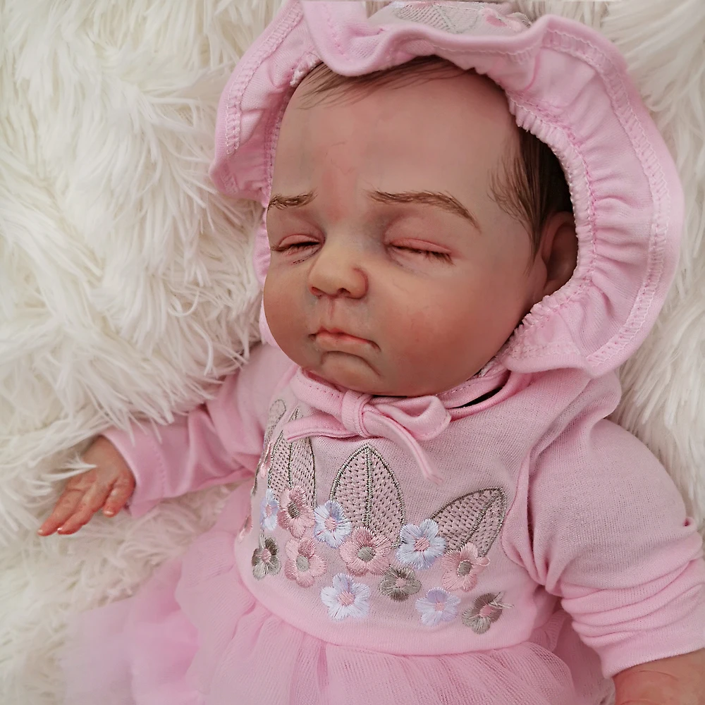 Бутик девочка bebe Кукла реборн игрушки 1" 45 см детальная краска Мягкий силикон реборн Детские куклы-Новорожденные подарок для детей