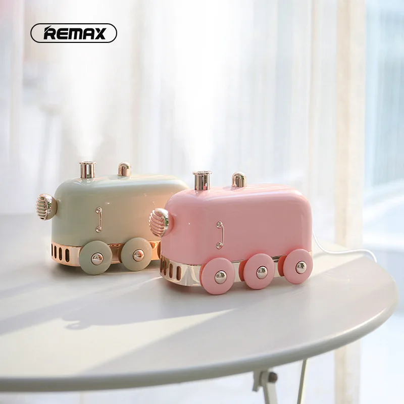Remax маленький поезд мини увлажнитель креативный дышащий свет Автомобильный Настольный увлажнитель воздуха USB подарок
