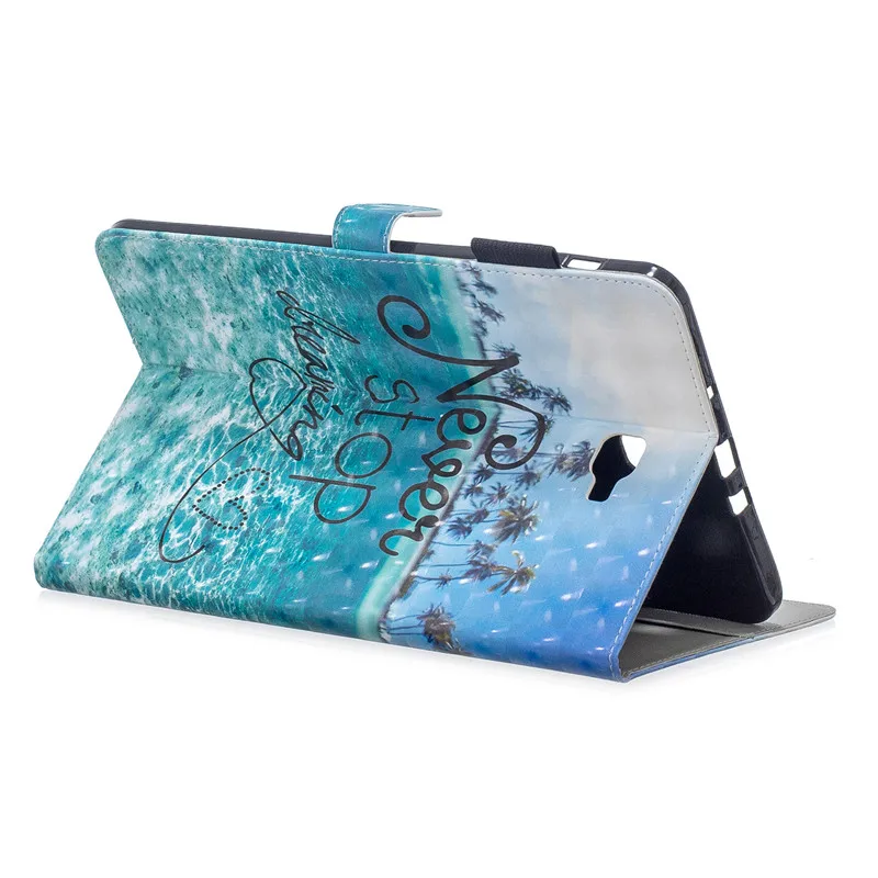 Чехол-книжка с 3D рисунком для samsung Galaxy Tab A6 A 6,, 10,1, T585, T580, с бумажником, с подставкой, SM-T580, чехол для планшета, защитный чехол