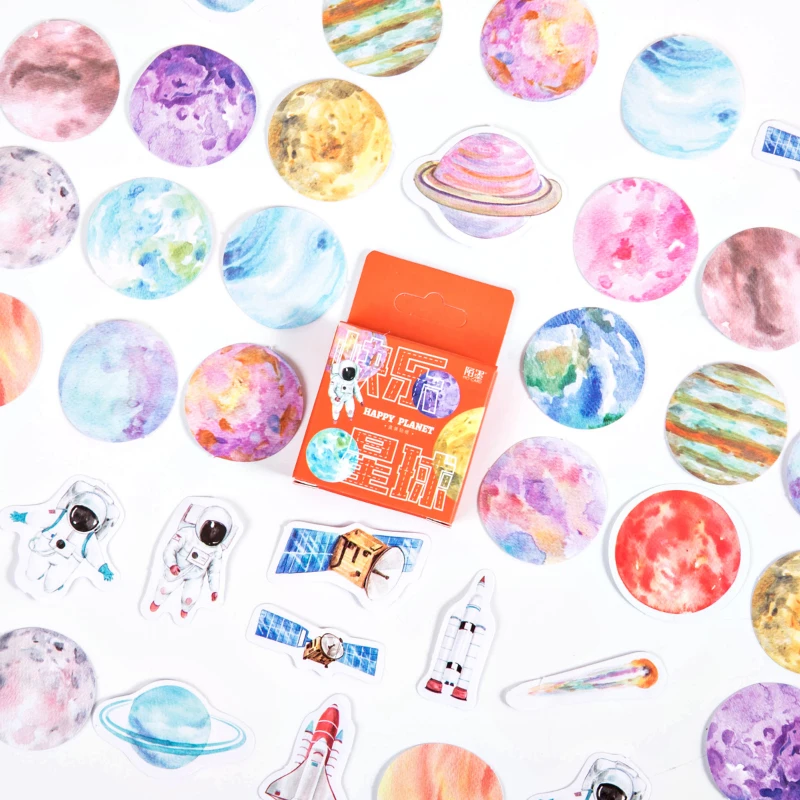 Mr.paper 24 Designs Colorful Ins Style Scrapbooking Bullet Journal Stickers Kawaii Girlish Deco Mini Box Stickers Child Gifts
