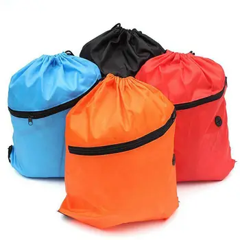 

1PC Men Women Sports Gym Portable Bag Travel Drawstring Bags Belt Riding Backpack Drawstring Shoes Clothes Running Bags