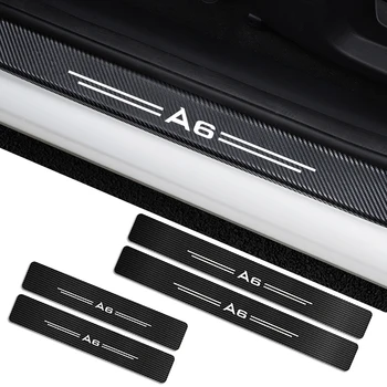 

For Audi a6 4f c6 c7 c5 Sportback Auto Door Sills Protector Film Guard Stickers Decals For Audi a6 Car accessories Stickers
