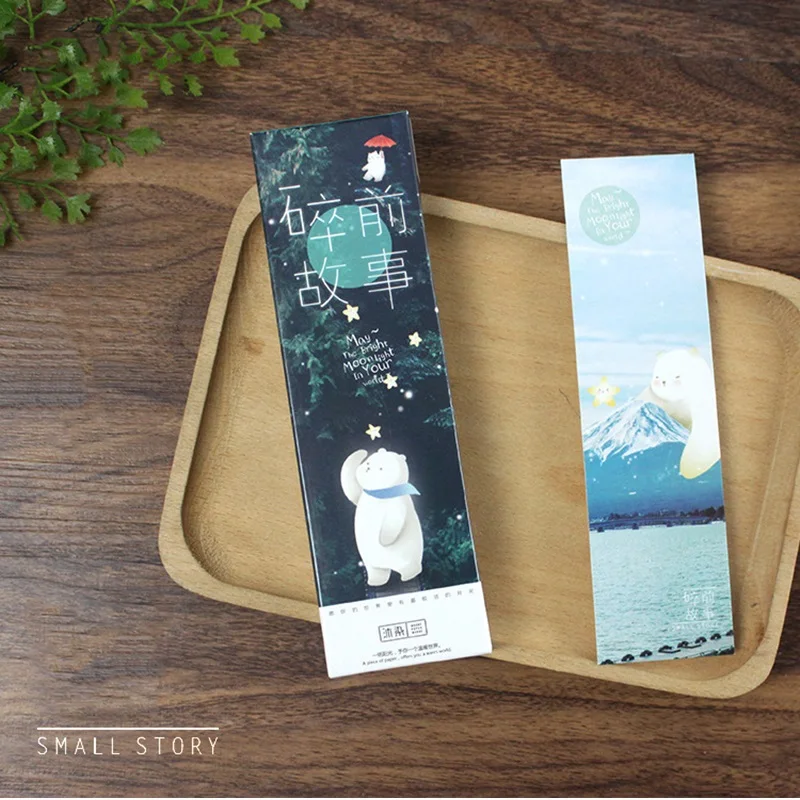 

30pcs Small Story Bookmarks for Books Accessories Book Marker Postcard Memo Notes Stationery Office School student Gift F394