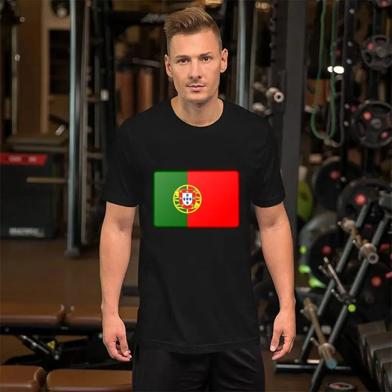 

Cute Portugal Flag (Bevelled) t shirt loose size 102xl awesome Worsted streetwear women t shirt tee