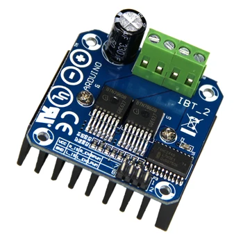 

Double BTS7960 High Power Motor Driver Module 43A H-bridge Current Limit with Thermal Over-current Protection