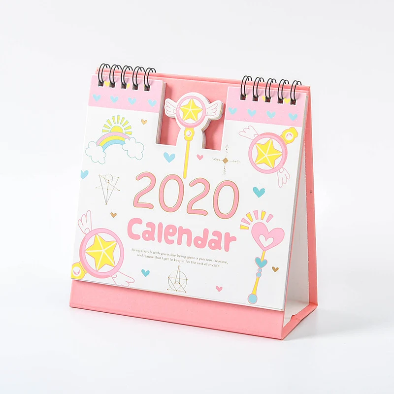 Креативный календарь Kawaii Unicorn Planet DIY ежедневный планировщик расписаний расписание,09-,12 Настольный календарь канцелярские принадлежности - Цвет: 11