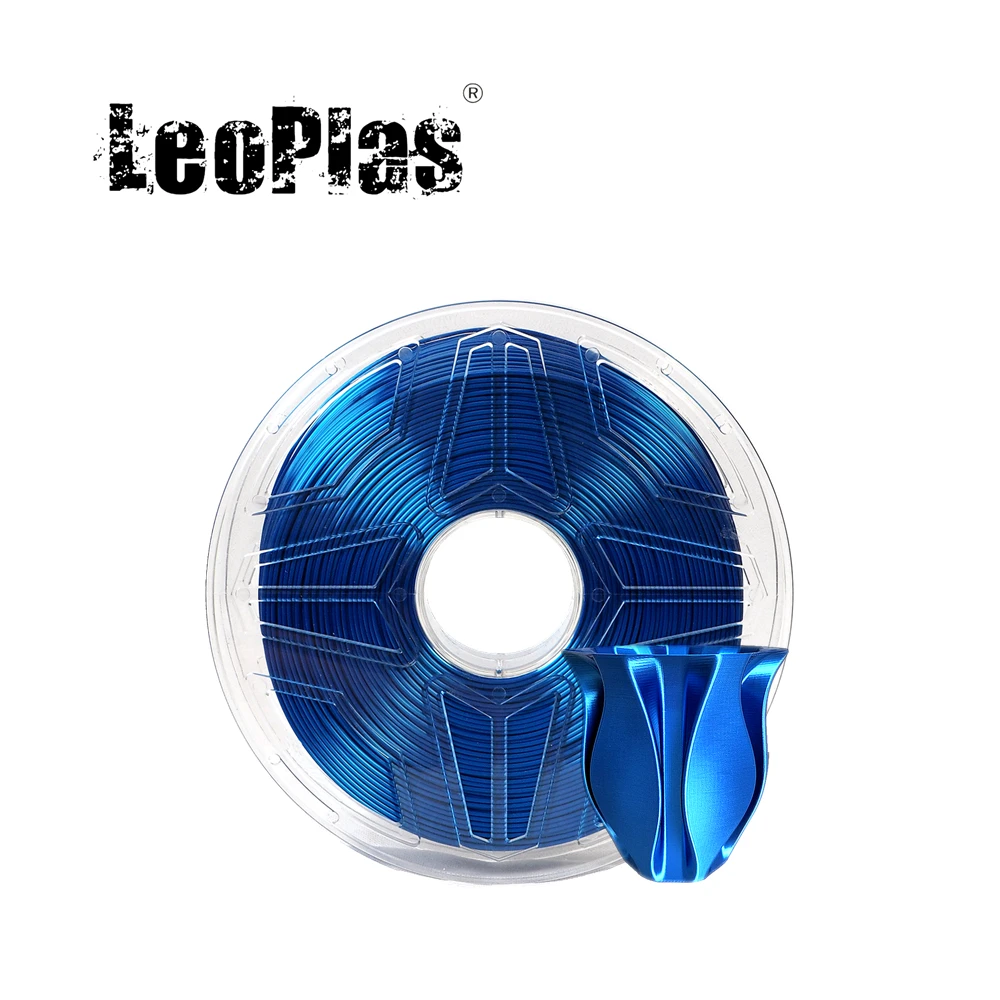 LeoPlas 1 кг 75 мм металлическая темно-синяя шелковая нить пла для ручки 3D-принтера