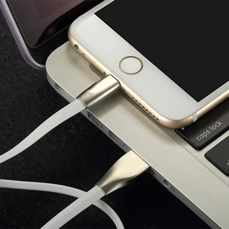 Кабель для быстрой зарядки из сплава, USB зарядное устройство, быстрая Синхронизация данных для смартфонов type-C, IOS, iPhone, Android, Micro USB кабель, Модная линия