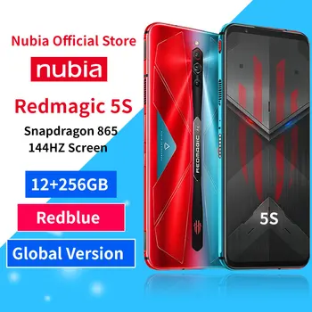Перейти на Алиэкспресс и купить Оптовая торговля глобальная версия Nubia Red magic 5S игровой смартфон 12 Гб ОЗУ 256 Гб ПЗУ Redmagic 5S Snapdragon 865 NFC 6,65дюйм