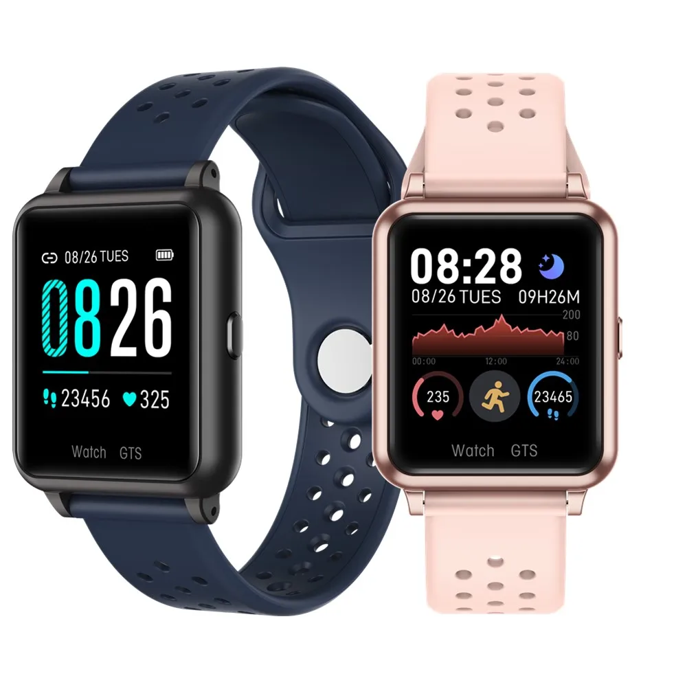 

2020 Smart Watch Full Touch Men Women Heart Rate Blood Pressure Monitoring body temperature GTS Sport Clock Smartwatch phone